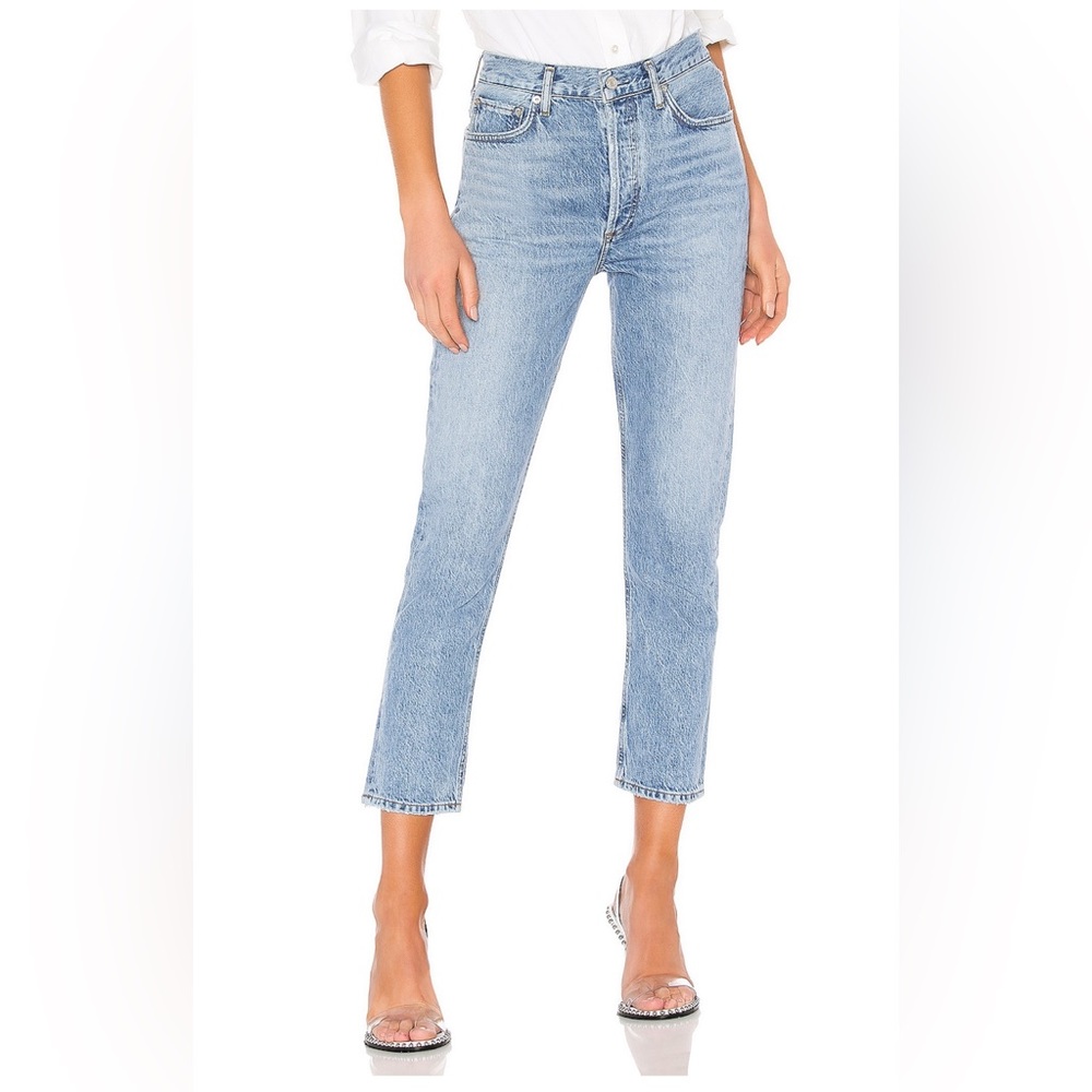 Agolde Riley High-Rise Straight Croo Jeans